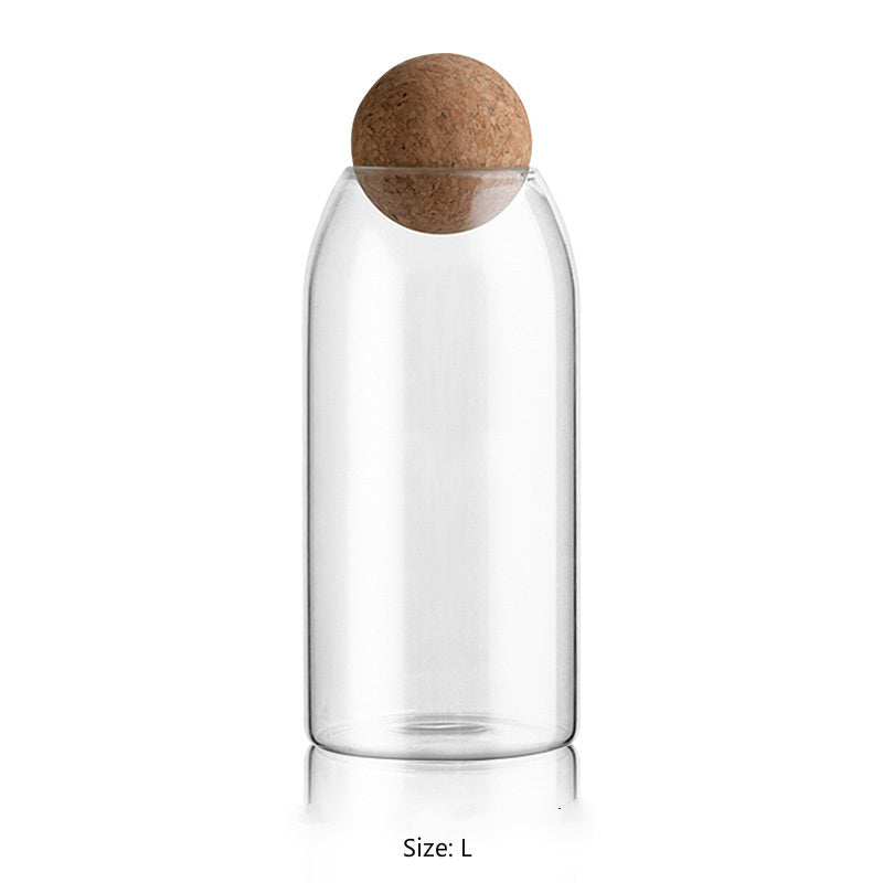 Kitchen Glass Storage Jar - Transparent Food Storage Tank for Freshness and Organization