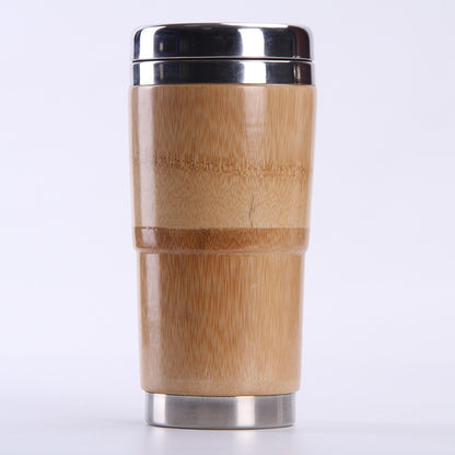 Natural Bamboo Vacuum Flask - Eco-Friendly Insulated Water Bottle