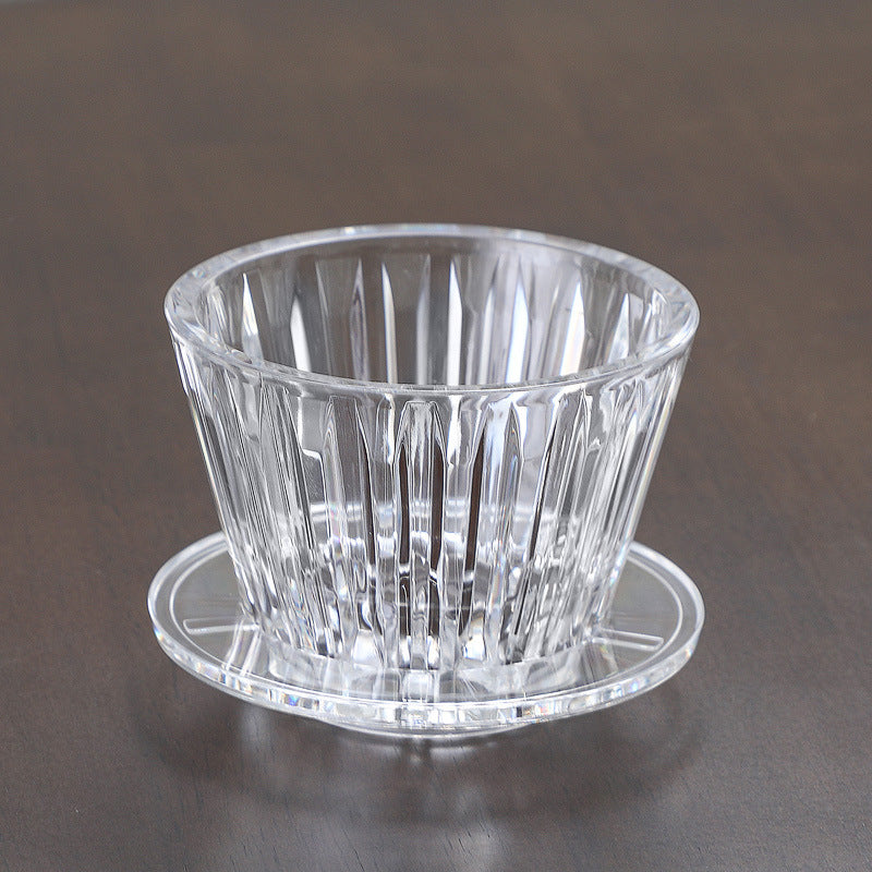 Acrylic Coffee Filter Cup with Reusable Filter Paper