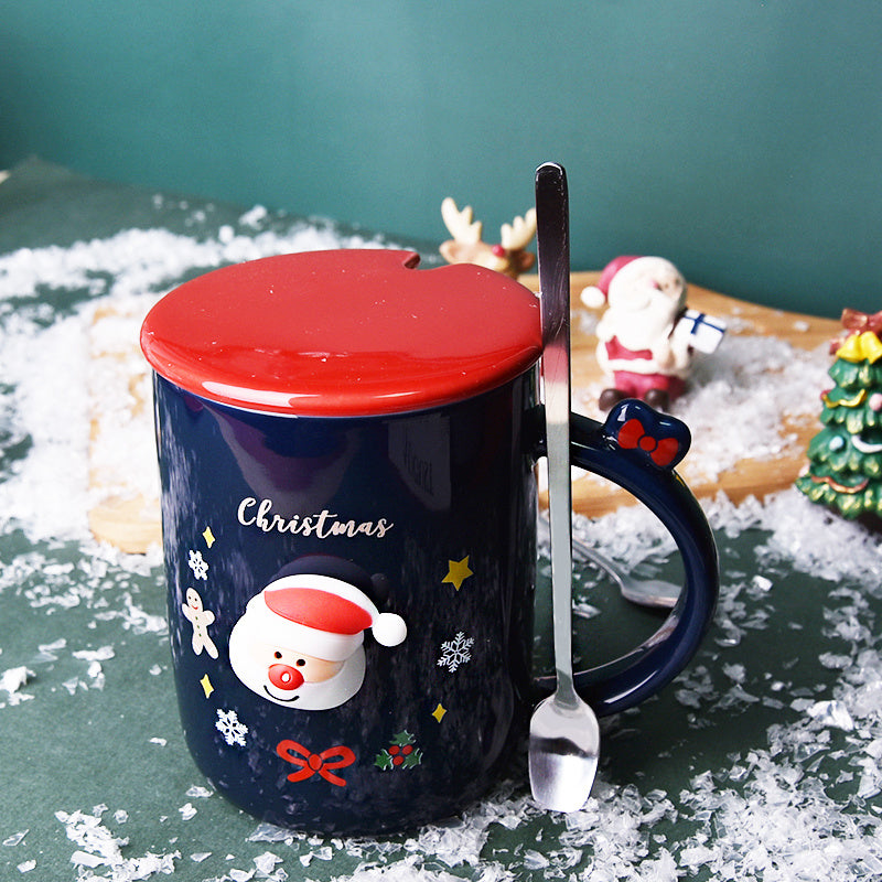 Ceramic Christmas Mug  Breakfast Coffee Cup