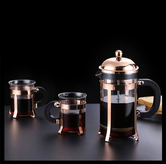 Rose Gold French Press Coffee Maker