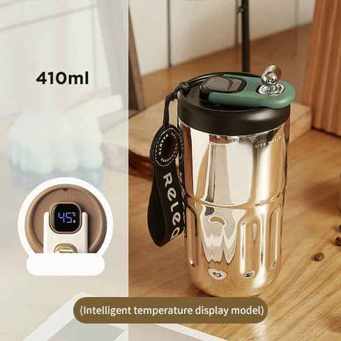 Smart Travel Coffee Mug with Smart Temperature Display - 410ML Insulated