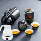 Ceramic Portable Travel Tea Set Gift Box