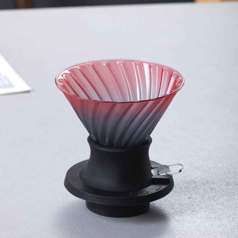 Glass Coffee Pot Infuser Hand Flushing Appliance Filter Cup