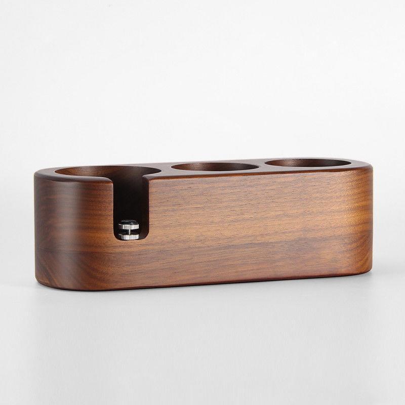 Walnut Wood Tamping Station for 51mm, 54mm, 58mm Portafilters