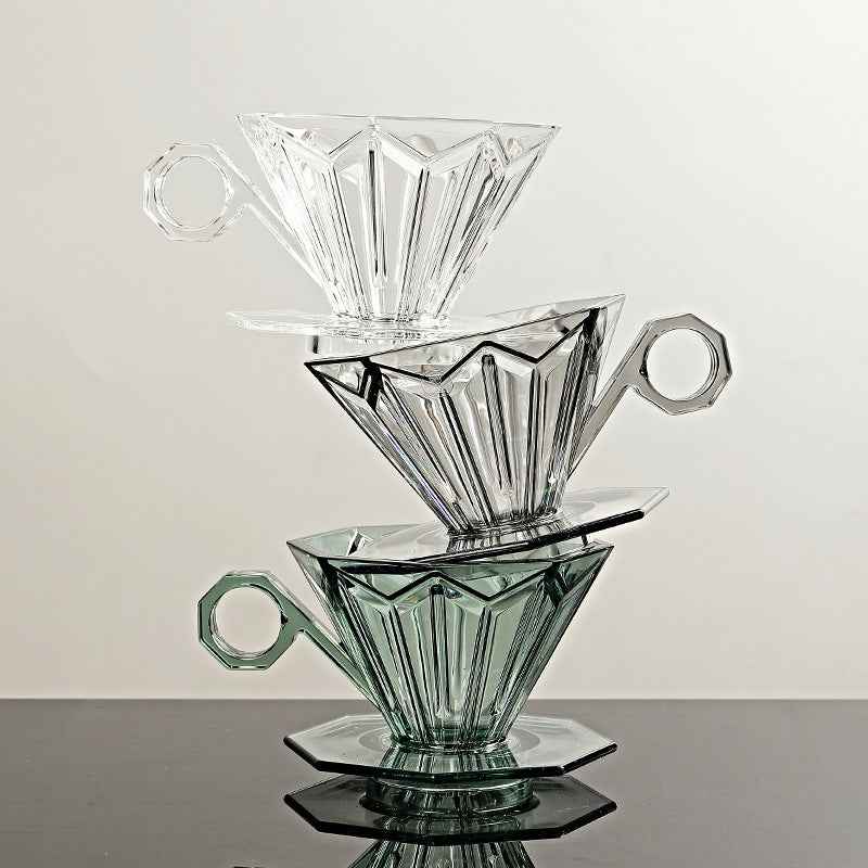 Hexagon Crystal Coffee Dripper - Elegant Brewing for Perfect Coffee