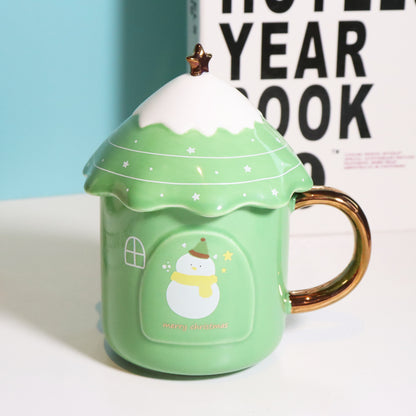Creative Christmas Tree Mug  Large Capacity