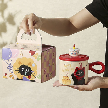 Gift Box for Birthday Cup - Handcrafted Breakfast Gift Box