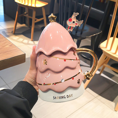 Cute And Creative Girl Christmas Tree Cup