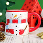 Santa Claus Ceramic Cup Cartoon 3D Hand-painted