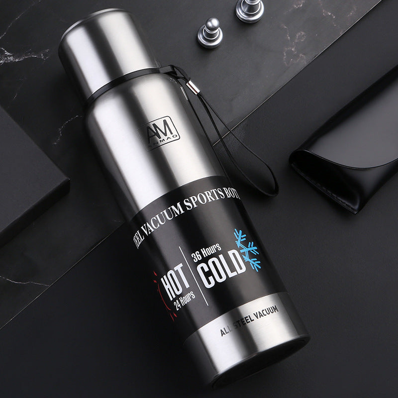 Stainless Steel Portable Vacuum Flask for Hot and Cold Beverages - Outdoor Ready