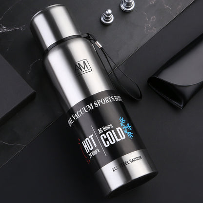 Stainless Steel Portable Vacuum Flask for Hot and Cold Beverages - Outdoor Ready