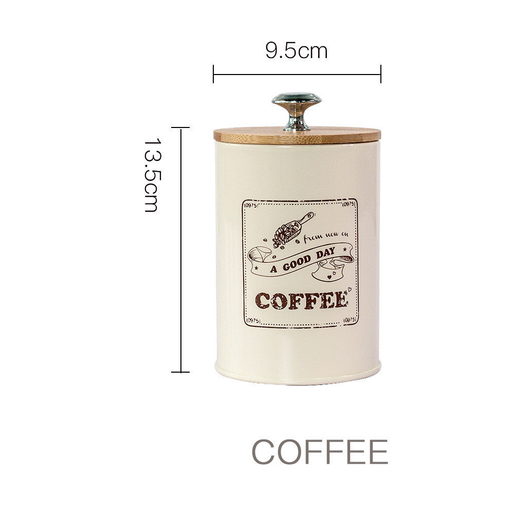 Moisture-Proof Bamboo Storage Jar for Coffee