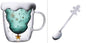 High Borosilicate Christmas Tree Double Glass Water Cup