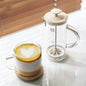 Handmade Milk Foam Machine with High Borosilicate Glass and 304 Stainless Steel Strainer