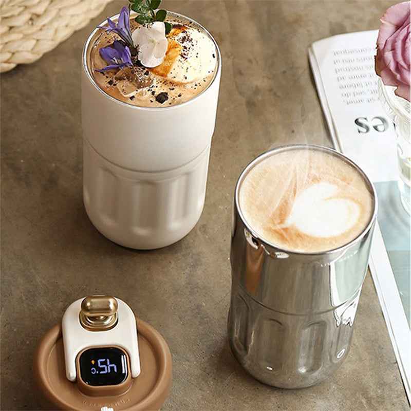 Smart Travel Coffee Mug with Smart Temperature Display - 410ML Insulated
