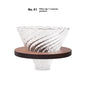 Handmade Coffee Dripper with Borosilicate Glass Filter Cup Set