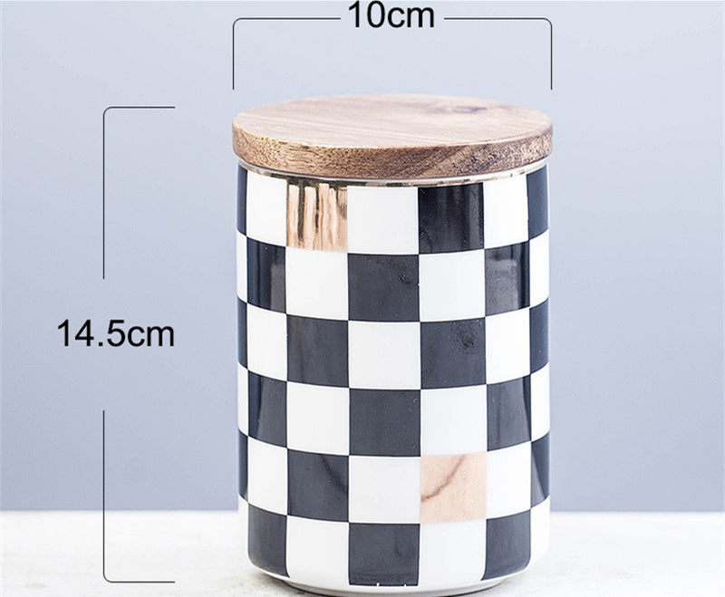 Nordic Style Ceramic Kitchen Jar for Airtight Storage