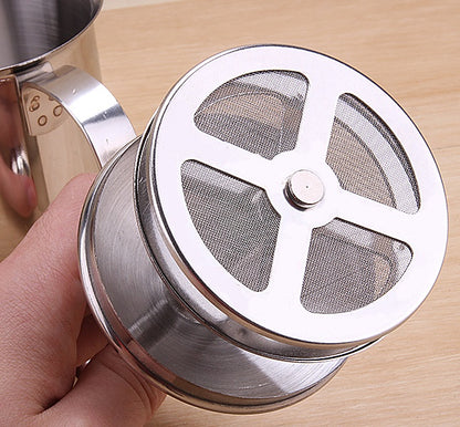 Manual Operated Milk Foam Maker for Cappuccino and Latte Coffee Frother