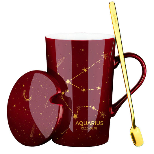 Gift Box with Coffee Cup and Spoon for Milk Coffee Lovers