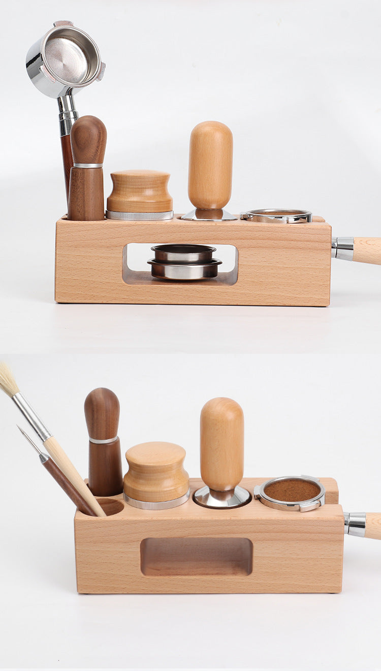 Coffee Tamping Station & Barista Tool Organizer for Perfect Espresso Preparation
