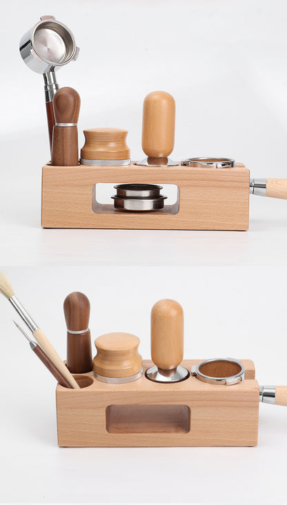 Coffee Tamping Station & Barista Tool Organizer for Perfect Espresso Preparation