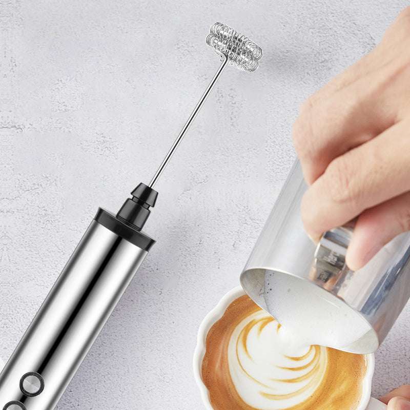 Rechargeable three-head milk Frother hand-held beater electric beater mixer