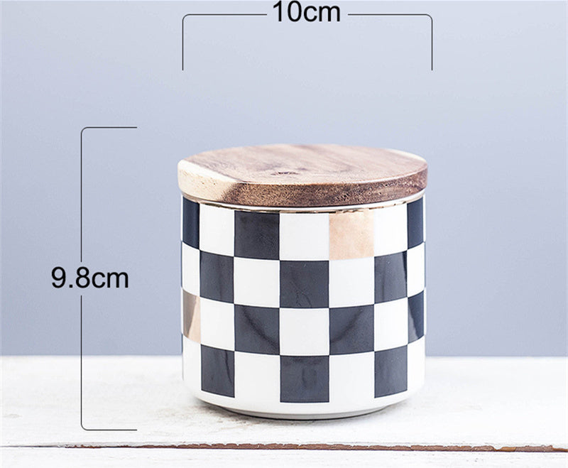 Nordic Style Ceramic Kitchen Jar for Airtight Storage