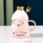 Creative Christmas Ceramic Mug Set Household