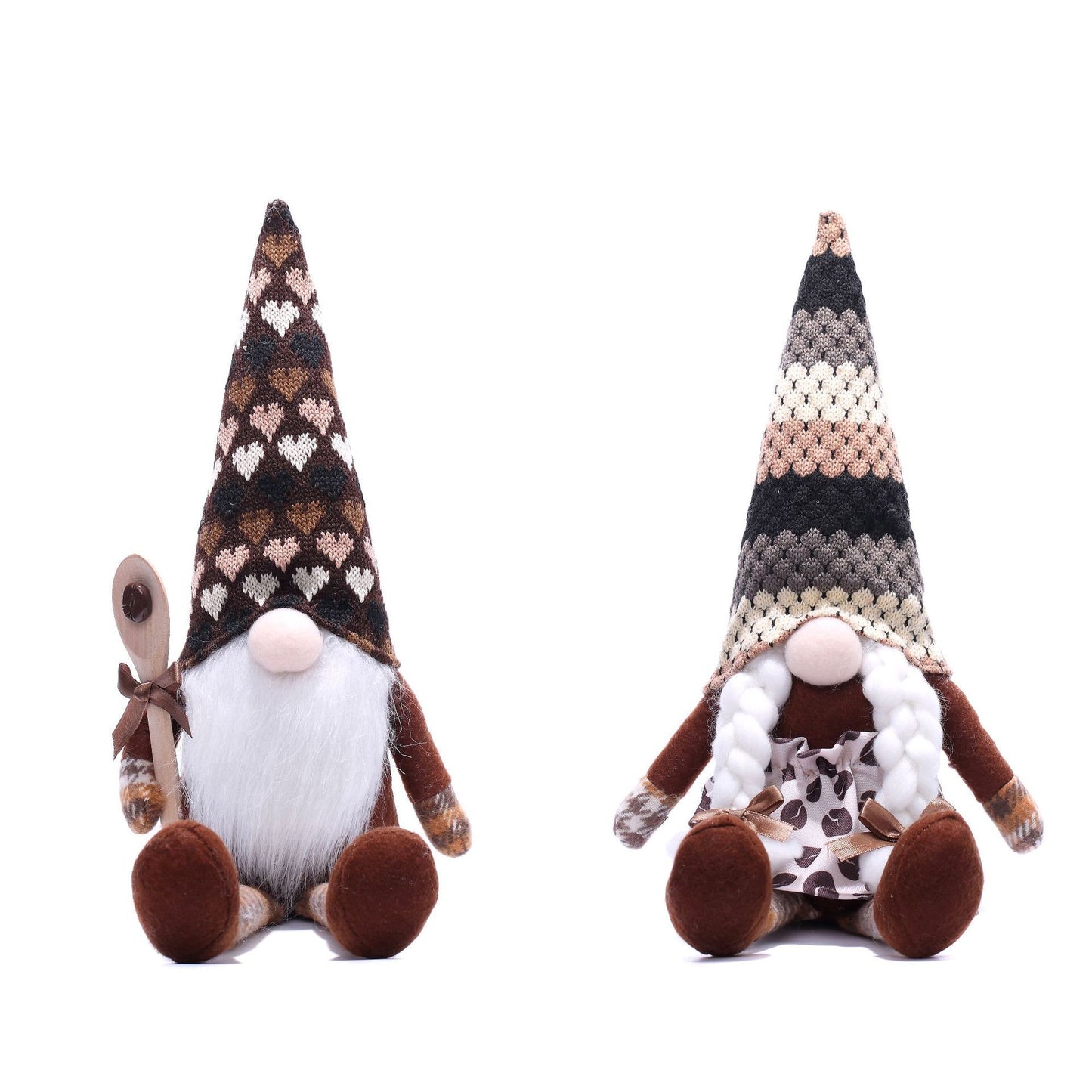 Faceless Doll Hanging Hands Grinding Coffee Christmas