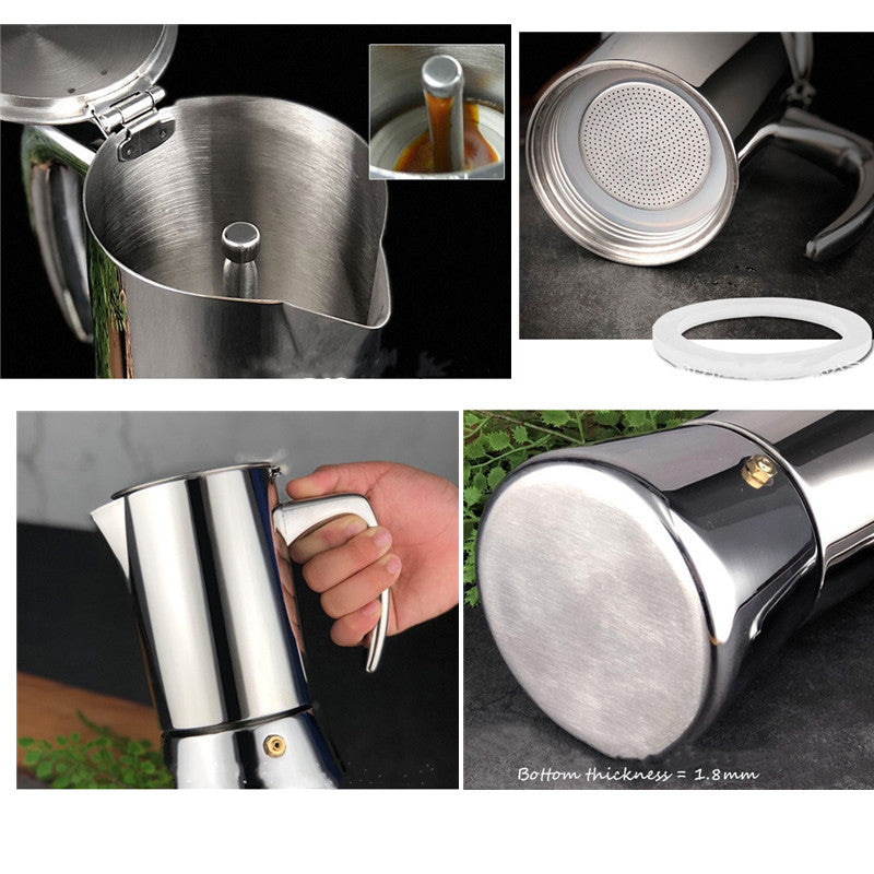Stainless Steel Coffee Pot for Durable Brewing
