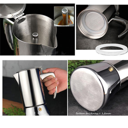 Stainless Steel Coffee Pot for Durable Brewing