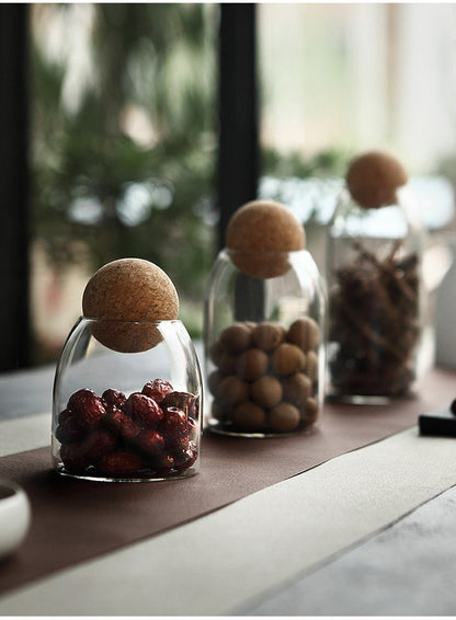 Kitchen Glass Storage Jar - Transparent Food Storage Tank for Freshness and Organization