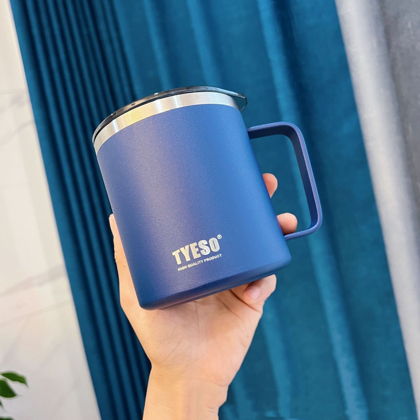 TYESO Coffee Mug 400ML - Insulated Travel Cup for Hot or Cold Beverages