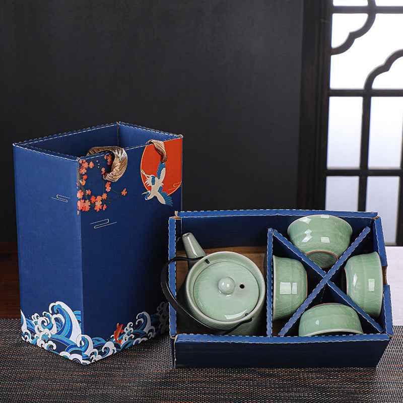 Travel Tea Set Gift Box One Pot And Four Cups