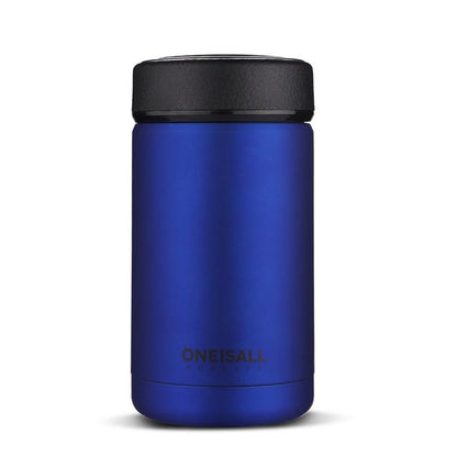 ONE IS ALL Men's 400ml Insulated Stainless Steel Mug - Vacuum Flask for Coffee, Wine & Water