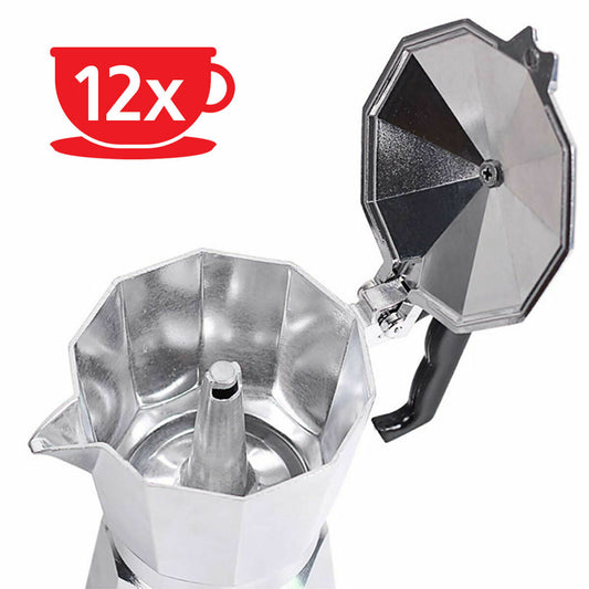 Italian Coffee Pot Haeger CP-12A.009A Aluminium 300 ml-1