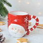 Stereoscopic Ceramic Large Capacity Handle Christmas Mug