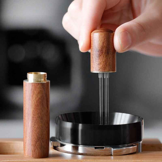 Walnut Wood Espresso Stirrer and WDT Tool for Perfect Coffee Extraction