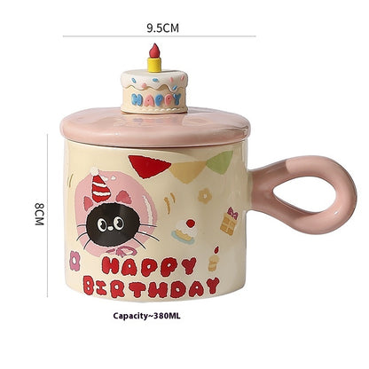 Gift Box for Birthday Cup - Handcrafted Breakfast Gift Box
