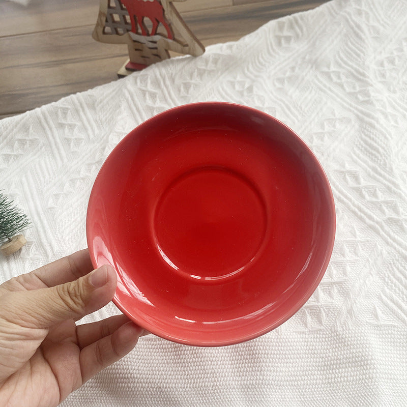 Christmas Gift Ceramic Coffee Cup Plate