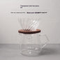 Handmade Coffee Dripper with Borosilicate Glass Filter Cup Set