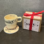 Coffee Cup Gift Box Featuring Adorable Dachshund Dog Design