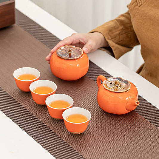 Gift Box With Hand  Ceramic Tea Set