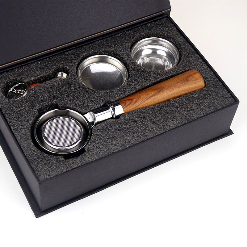 Red Rosewood Portafilter Handle 58MM - Bottomless Design for Perfect Espresso