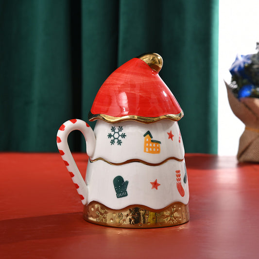 Ceramic Milk Mug With Lid