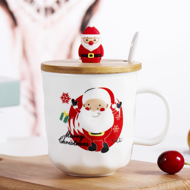 Santa Claus Christmas Tree Ceramic Coffee Cup