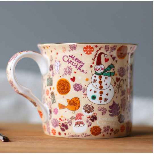Scandinavian Illustrated Christmas Mug