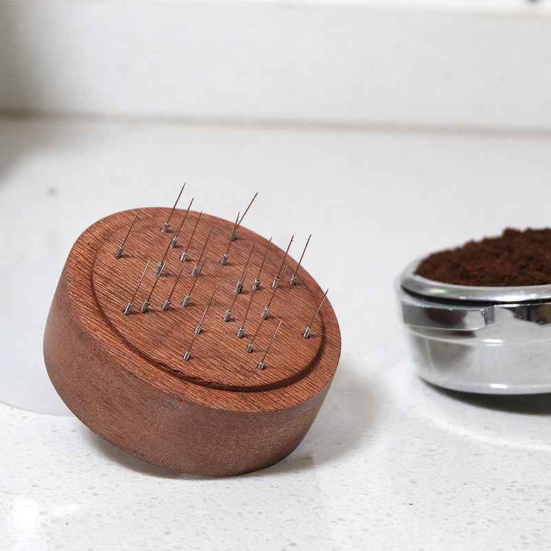 Professional Wooden Coffee Distribution Tool for Baristas and Coffee Lovers
