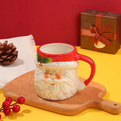 Cartoon Style Cute Ceramic Xmas Mug